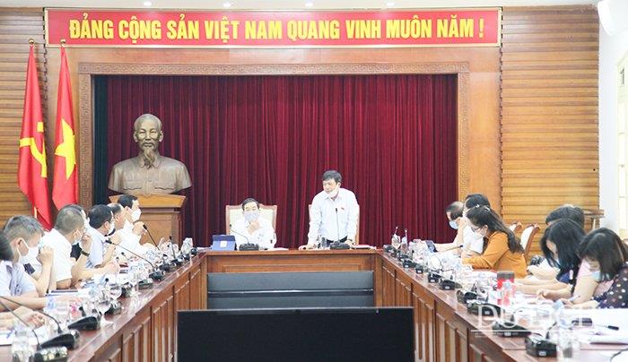 Thứ trưởng Bộ VHTTDL Đoàn Văn Việt phát biểu tại cuộc họp
